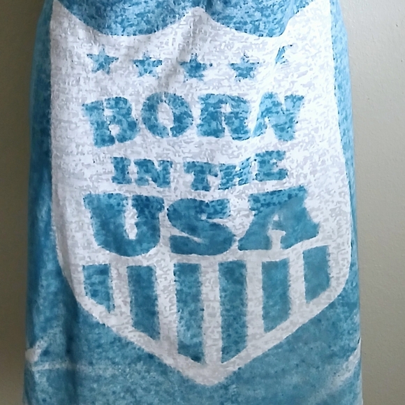 Born in the USA Scarf Bruce Springsteen Lyrics Blue & Red - Picture 3 of 4